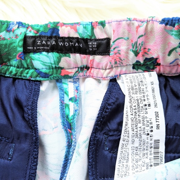 Zara floral tropical pants - Picture 3 of 4